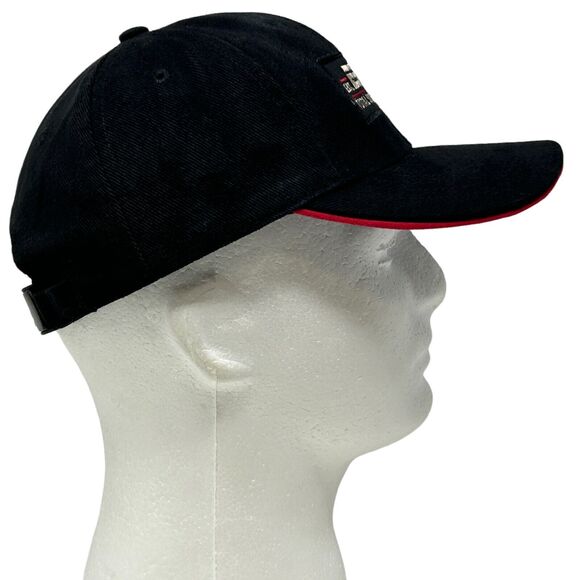Vintage ESPN Baseball Cap Hat 90s Total Sports Network USA Made Strapback Black - Picture 5 of 10
